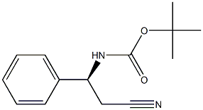 Carbamic acid, (2-cyano-1-phenylethyl)-, 1,1-dimethylethyl ester, (S)- 구조식 이미지