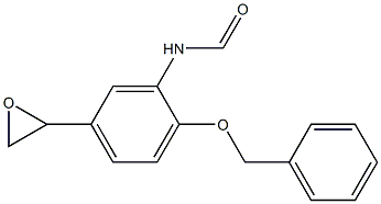 N-[5-(oxiran-2-yl)-2-phenylmethoxyphenyl]formamide Structure