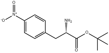 DL-4-nitro- Phenylalanine, 1,1-dimethylethyl ester 구조식 이미지