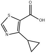 4-cyclopropylthiazole-5-carboxylicacid 구조식 이미지