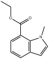 Ethyl 1-methyl-1H-indole-7-carboxylate 구조식 이미지