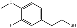 2-(3-fluoro-4-methoxyphenyl)ethane-1-thiol 구조식 이미지