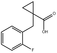 1-[(2-Fluorophenyl)methyl]cyclopropane-1-carboxylic acid Structure