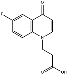 3-(6-fluoro-4-oxo-1,4-dihydroquinolin-1-yl)propanoic acid Structure
