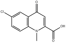 6-Chloro-1-methyl-4-oxo-1,4-dihydro-quinoline-2-carboxylic acid Structure