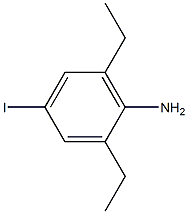 Benzenamine, 2,6-diethyl-4-iodo- Structure