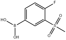 (4-fluoro-3-(methylsulfonyl)phenyl)boronic acid 구조식 이미지