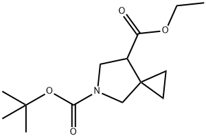 5-tert-butyl 7-ethyl 5-azaspiro[2.4]heptane-5,7-dicarboxylate Structure