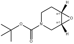 (3R,4S)-1-BOC-3,4-EPOXYPIPERIDINE 구조식 이미지