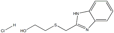 2-[(1H-benzimidazol-2-ylmethyl)thio]ethanol hydrochloride 구조식 이미지