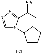 [1-(4-cyclopentyl-4H-1,2,4-triazol-3-yl)ethyl]amine dihydrochloride Structure