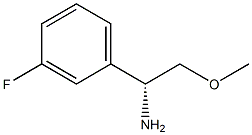(1R)-1-(3-FLUOROPHENYL)-2-METHOXYETHAN-1-AMINE Structure