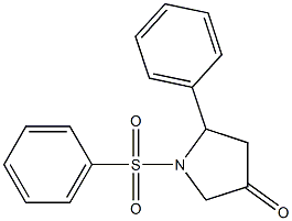 5-Phenyl-1-(phenylsulfonyl)pyrrolidin-3-one Structure