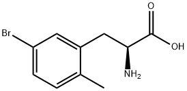 5-Bromo-2-methyl-L-phenylalanine 구조식 이미지
