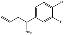 1-(4-CHLORO-3-FLUOROPHENYL)BUT-3-EN-1-AMINE Structure