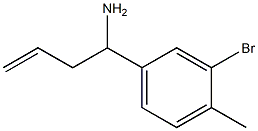 1-(3-BROMO-4-METHYLPHENYL)BUT-3-EN-1-AMINE Structure