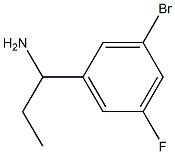 1-(3-BROMO-5-FLUOROPHENYL)PROPAN-1-AMINE Structure