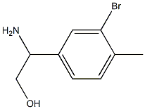 2-AMINO-2-(3-BROMO-4-METHYLPHENYL)ETHAN-1-OL 구조식 이미지