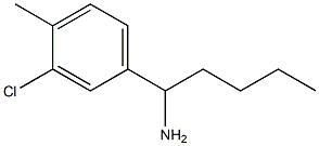 1-(3-CHLORO-4-METHYLPHENYL)PENTAN-1-AMINE Structure