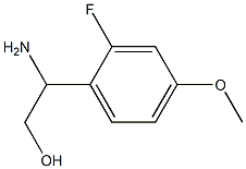 2-AMINO-2-(2-FLUORO-4-METHOXYPHENYL)ETHAN-1-OL 구조식 이미지