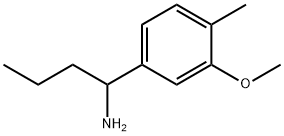 1-(3-METHOXY-4-METHYLPHENYL)BUTYLAMINE Structure