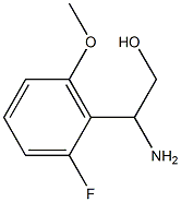 2-AMINO-2-(2-FLUORO-6-METHOXYPHENYL)ETHAN-1-OL 구조식 이미지