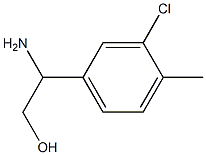 2-AMINO-2-(3-CHLORO-4-METHYLPHENYL)ETHAN-1-OL Structure