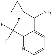 Cyclopropyl[2-(trifluoromethyl)pyridin-3-yl]methanamine 구조식 이미지