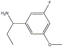 1-(3-FLUORO-5-METHOXYPHENYL)PROPAN-1-AMINE Structure