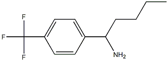 1-[4-(TRIFLUOROMETHYL)PHENYL]PENTAN-1-AMINE 구조식 이미지