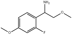 1-(2-FLUORO-4-METHOXYPHENYL)-2-METHOXYETHAN-1-AMINE 구조식 이미지