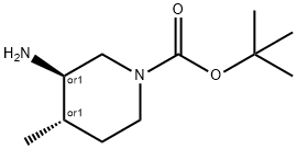 Trans-tert-butyl 3-amino-4-methylpiperidine-1-carboxylate Structure