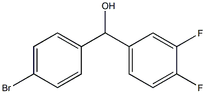(4-bromophenyl)-(3,4-difluorophenyl)methanol 구조식 이미지