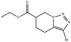 3-Bromo-4,5,6,7-Tetrahydro-[1,2,3]Triazolo[1,5-A]Pyridine-6-Carboxylic Acid Ethyl Ester Structure