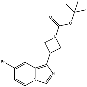 1-Azetidin-3-Yl-7-Bromo-Imidazo[1,5-A]Pyridine 구조식 이미지