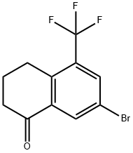 7-BROMO-5-(TRIFLUOROMETHYL)-2,3,4-TRI HYDRONAPHTHALEN-1-ONE Structure