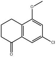 7-CHLORO-5-METHOXY-1,2,3,4-TETRAHYDRONAPHTHALEN-1-ONE 구조식 이미지