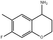 7-FLUORO-6-METHYL-3,4-DIHYDRO-2H-1-BENZOPYRAN-4-AMINE Structure