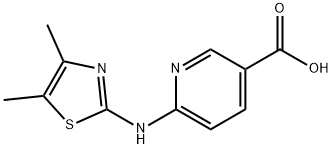 6-[4,5-Dimethyl-2-thiazolyl]aminonicotinic Acid 구조식 이미지