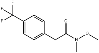N-methoxy-N-methyl-2-(4-(trifluoromethyl)phenyl)acetamide Structure