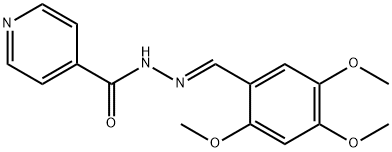 N-[(E)-(2,4,5-trimethoxyphenyl)methylideneamino]pyridine-4-carboxamide Structure