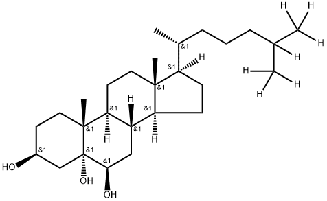 5α,6beta-dihydroxycholestanol-d7 구조식 이미지