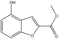 2-Benzofurancarboxylic acid, 4-hydroxy-, methyl ester Structure