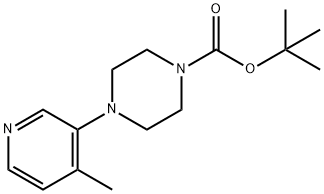 tert-Butyl 4-(4-methylpyridin-3-yl)piperazine-1-carboxylate Structure