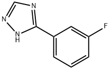 3-(3-Fluoro-phenyl)-1H-[1,2,4]triazole Structure