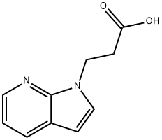 3-Pyrrolo[2,3-b]pyridin-1-yl-propionic acid Structure