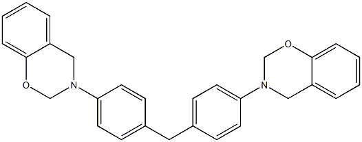 2H-1,3-Benzoxazine, 3,3'-(methylenedi-4,1-phenylene)bis[3,4-dihydro- Structure