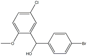 (4-bromophenyl)-(5-chloro-2-methoxyphenyl)methanol Structure