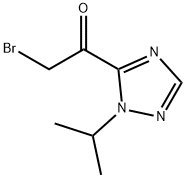 2-BROMO-1-(1-ISOPROPYL-1H-1,2,4-TRIAZOL-5-YL)ETHANONE 구조식 이미지