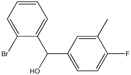 (2-bromophenyl)-(4-fluoro-3-methylphenyl)methanol 구조식 이미지